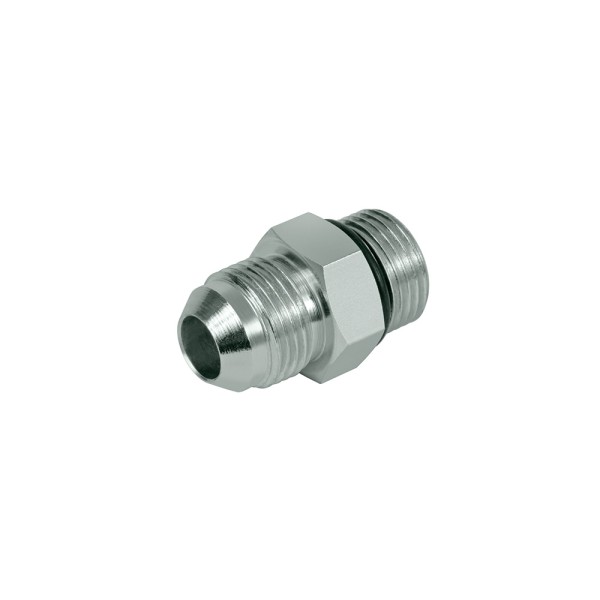 Straight screw-in connector 37° JIC flare connection / UN/UNF screw-in connector - O-ring, ISO11926, SAE07