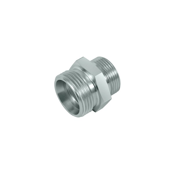 Straight reducing fitting EO 24° connection, metric M36x2/M24x1.5, 25S to 16S