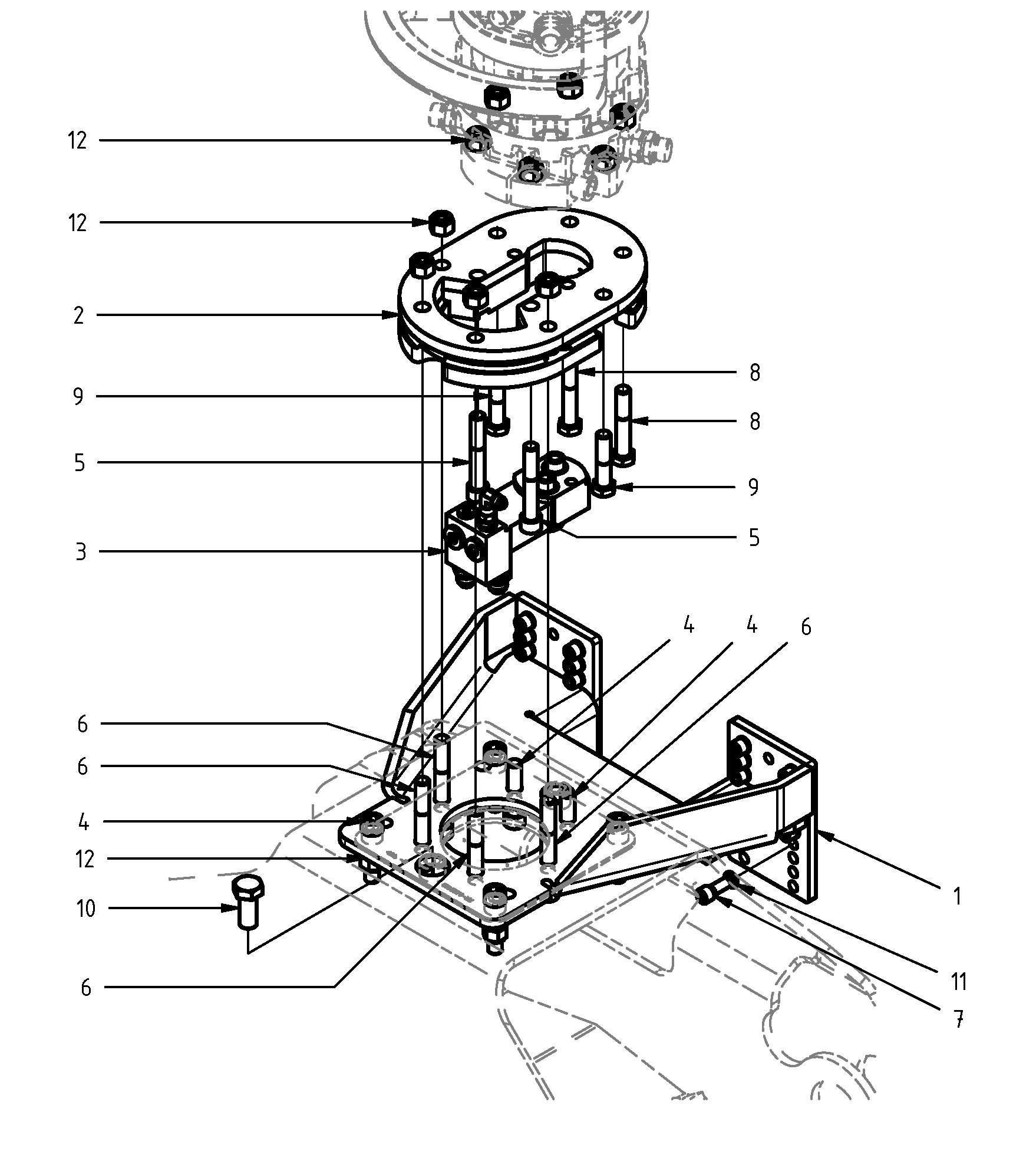 Kit de montage de rotateur- Support de baltrotor