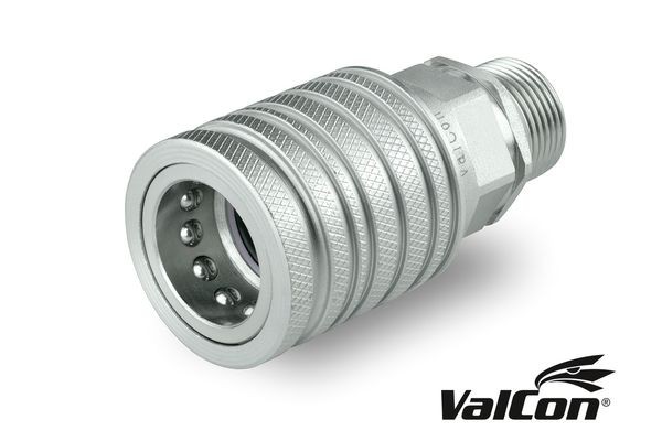 Valcon push-pull coupling series VC-PP socket, metric external thread DN 12, size 08, inch 1/2, Bers