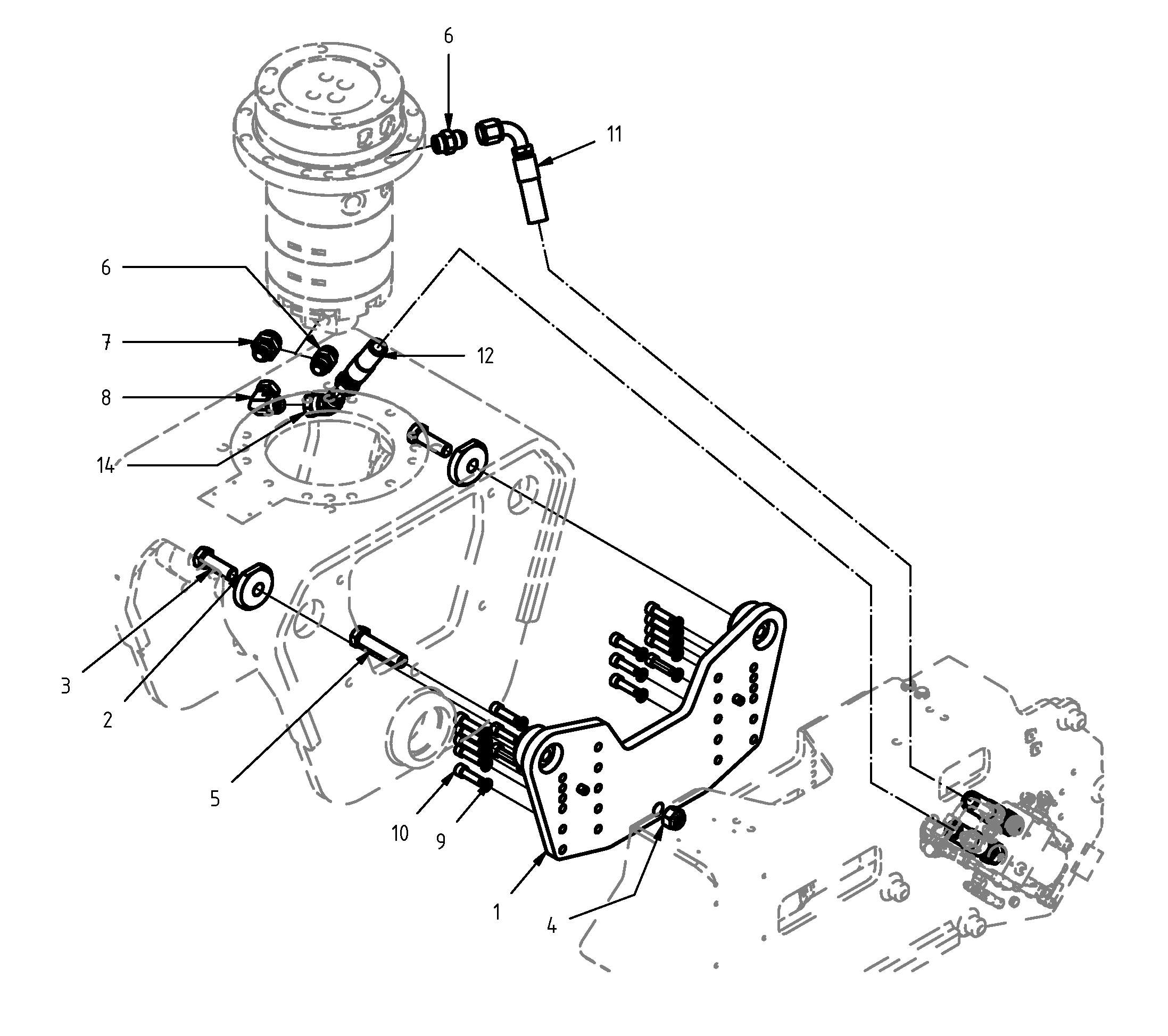 Mounting kit IR12 rotator