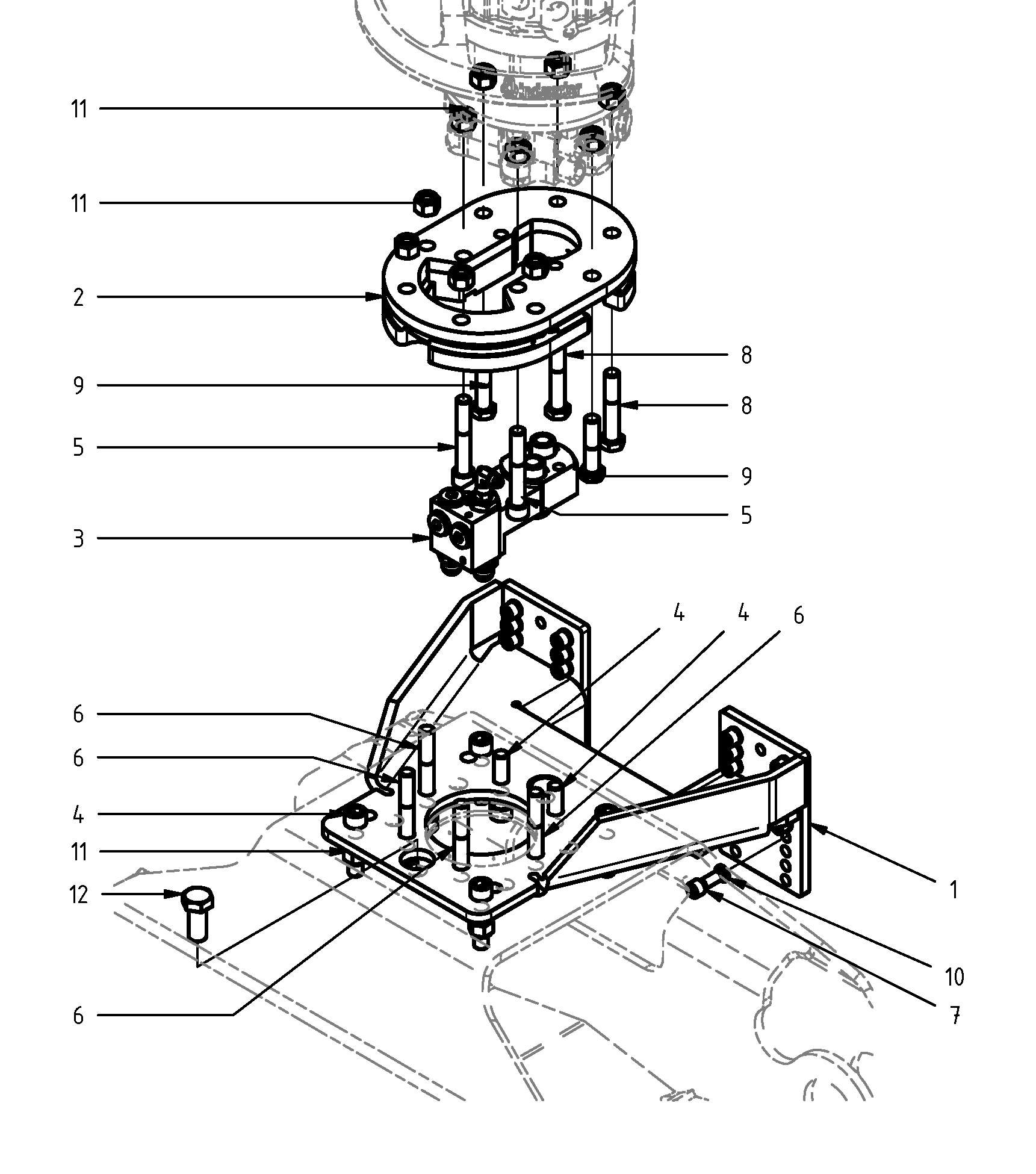Kit de montage de rotateur