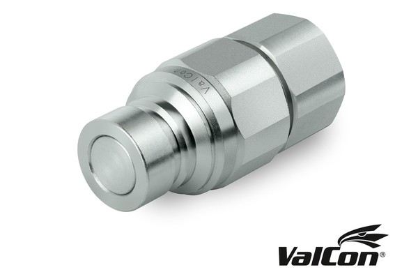 Valcon plug-in coupling series VC-FF &quot;Flat-Face&quot;, hose connection BSP internal thread G1/2&quot;, BG 3 DN 12,