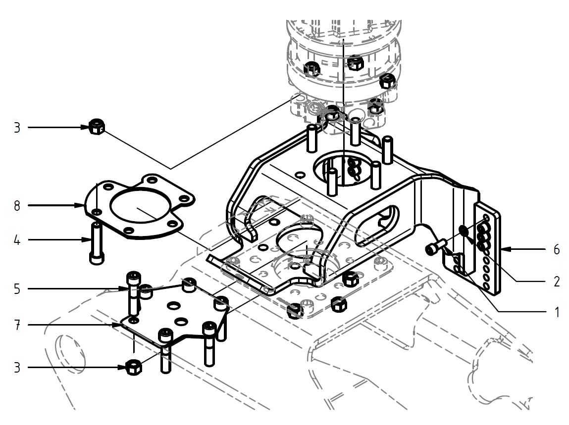 rotator mounting kit