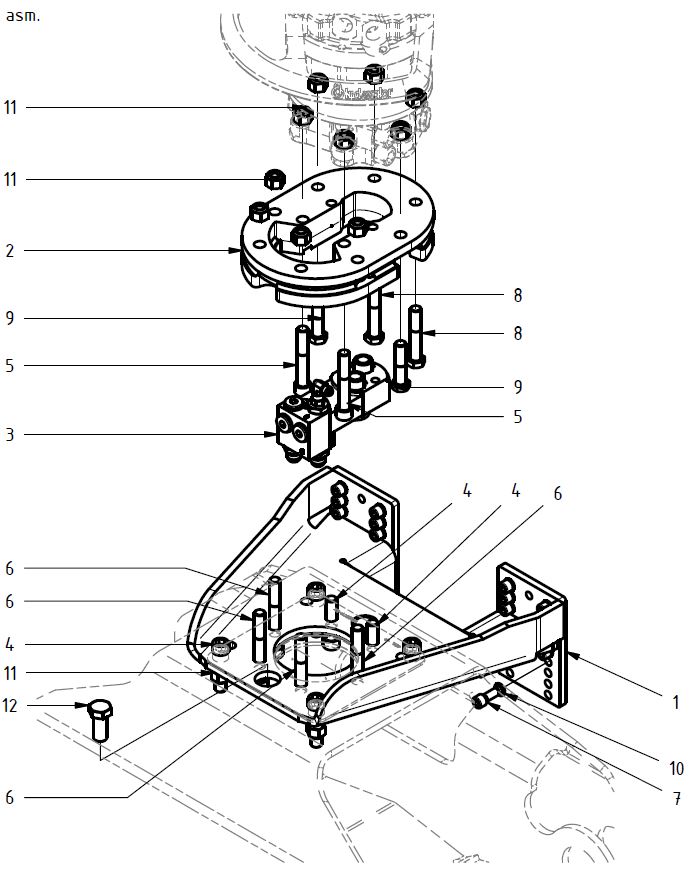 Kit de montage de rotateur