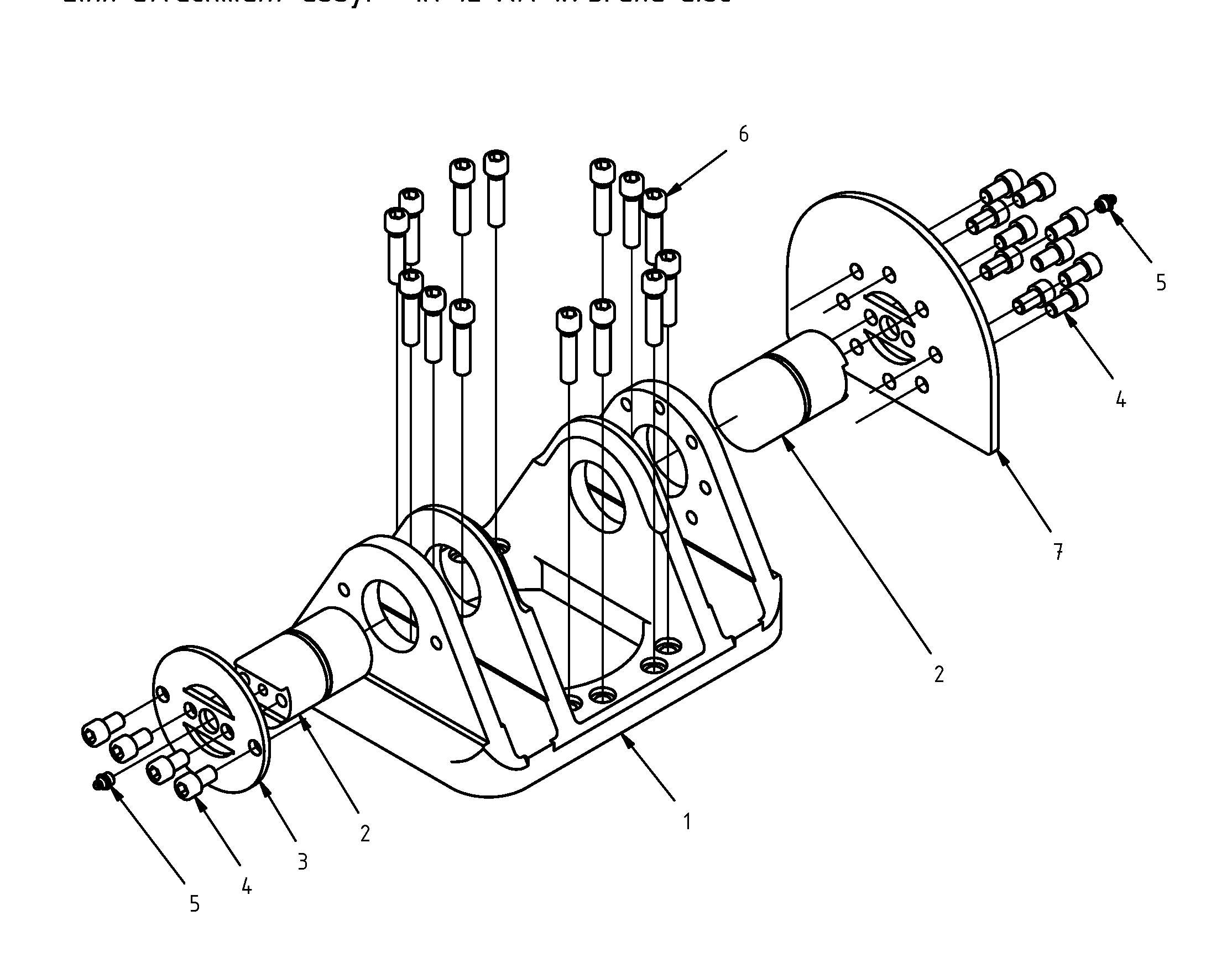 Pendulum joint mount link with brake