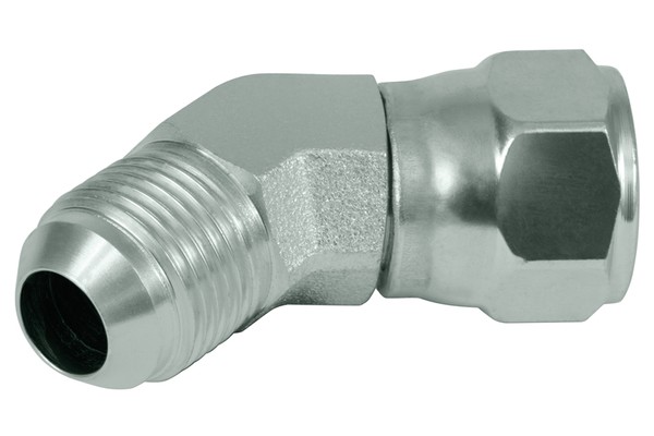 Elbow connector 45° connection screw 7/8 JIC-JIC 45° (Ü/M) 37° flare connection SAE 070321, MS5