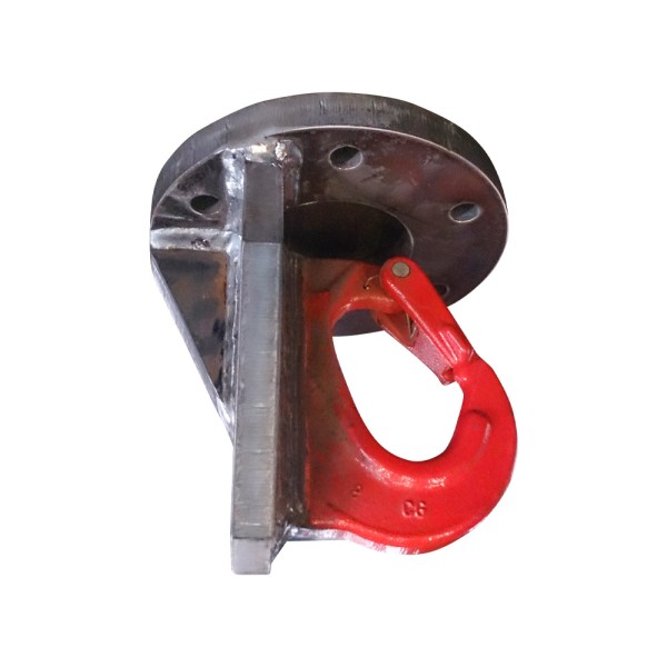 ROKE flange with rotator hook 5 tons for device flange without hydraulics