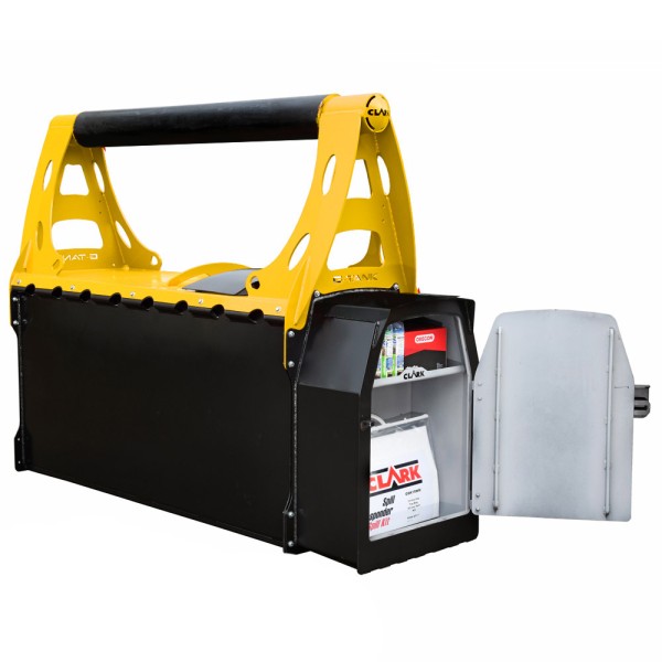 CLARK Engineering Mobile forestry machine diesel tank 950 l top in yellow with ADR approval + tool
