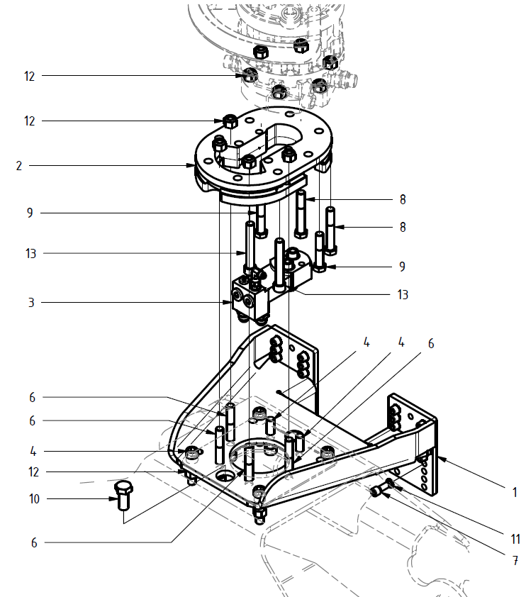 rotator mounting kit - Baltrotor mount