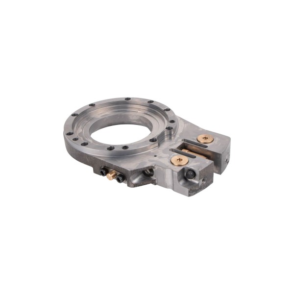 Rail swivel bearing with piston for chain tension and rail clamping SuperCut 100
