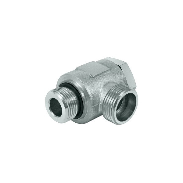 High pressure swivel fitting EO 24° connection/ inch screw-in pin with metallic seal