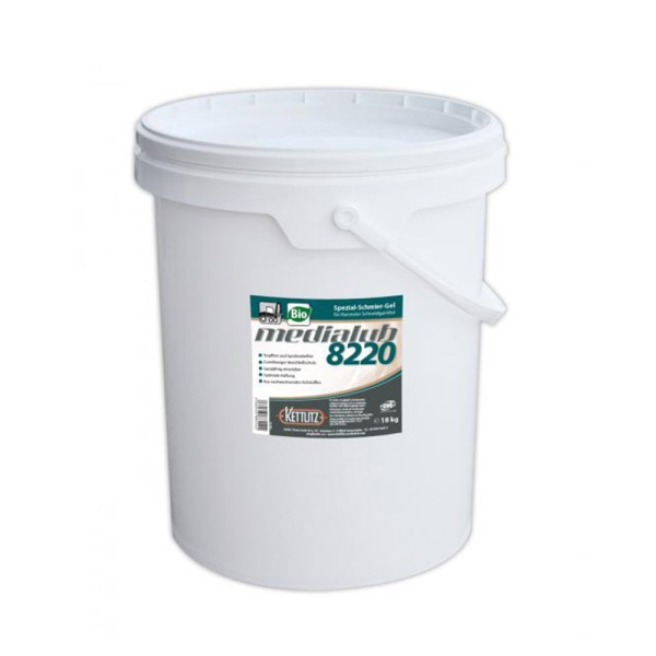 Medialub 8220 Gel for Harvester heads 18 kg bucket, minimum order quantity: 3