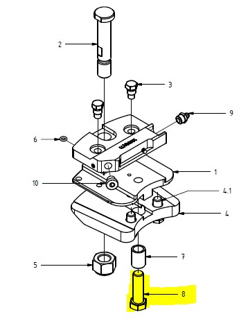 Hexagon screw Bar holder M12x40, Din 933 SuperCut 100-S, MK II