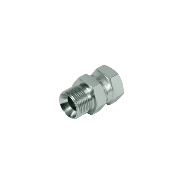 Straight screw-on socket BSPP 60° connection G1/2 x G3/8 ISO 8434-6